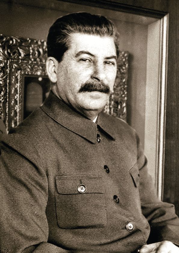 Постер.СталинИ.В.Портретврабочемкителе.ФорматА4.