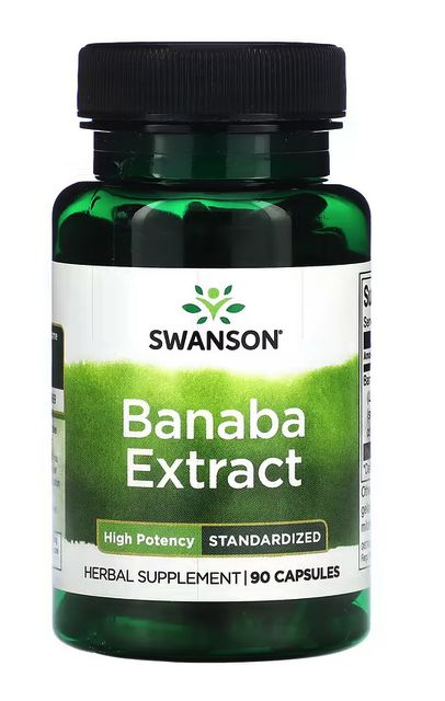 Swanson,Экстрактбанабы,высокоэффективный,стандартизированный,90капсул