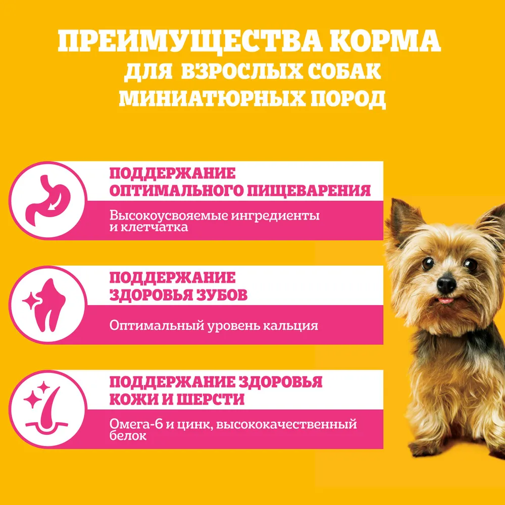 Сухой корм PEDIGREE для собак, взрослые, мелкие, говядина, 1,2 кг, фото 5