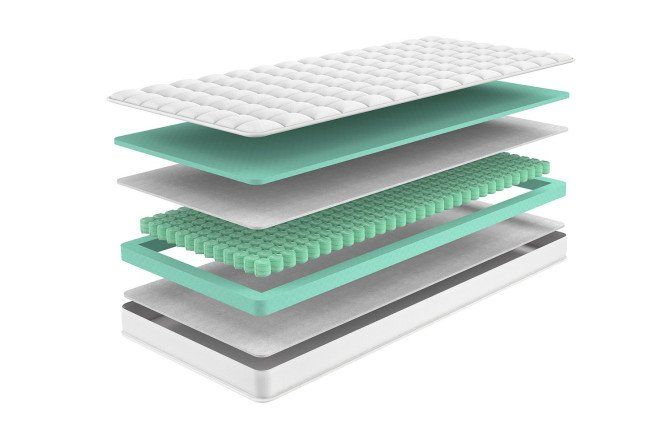 Матраспружинный90х200см,ППУнезависимыйпружинныйблок