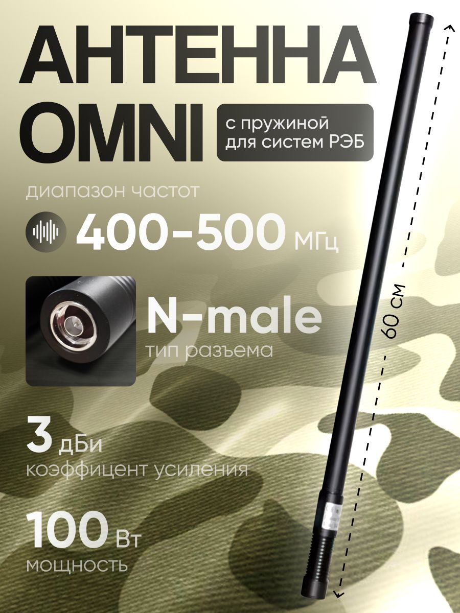 Антенна(РЭБ)400-500мгцOmniдлягенераторапомех