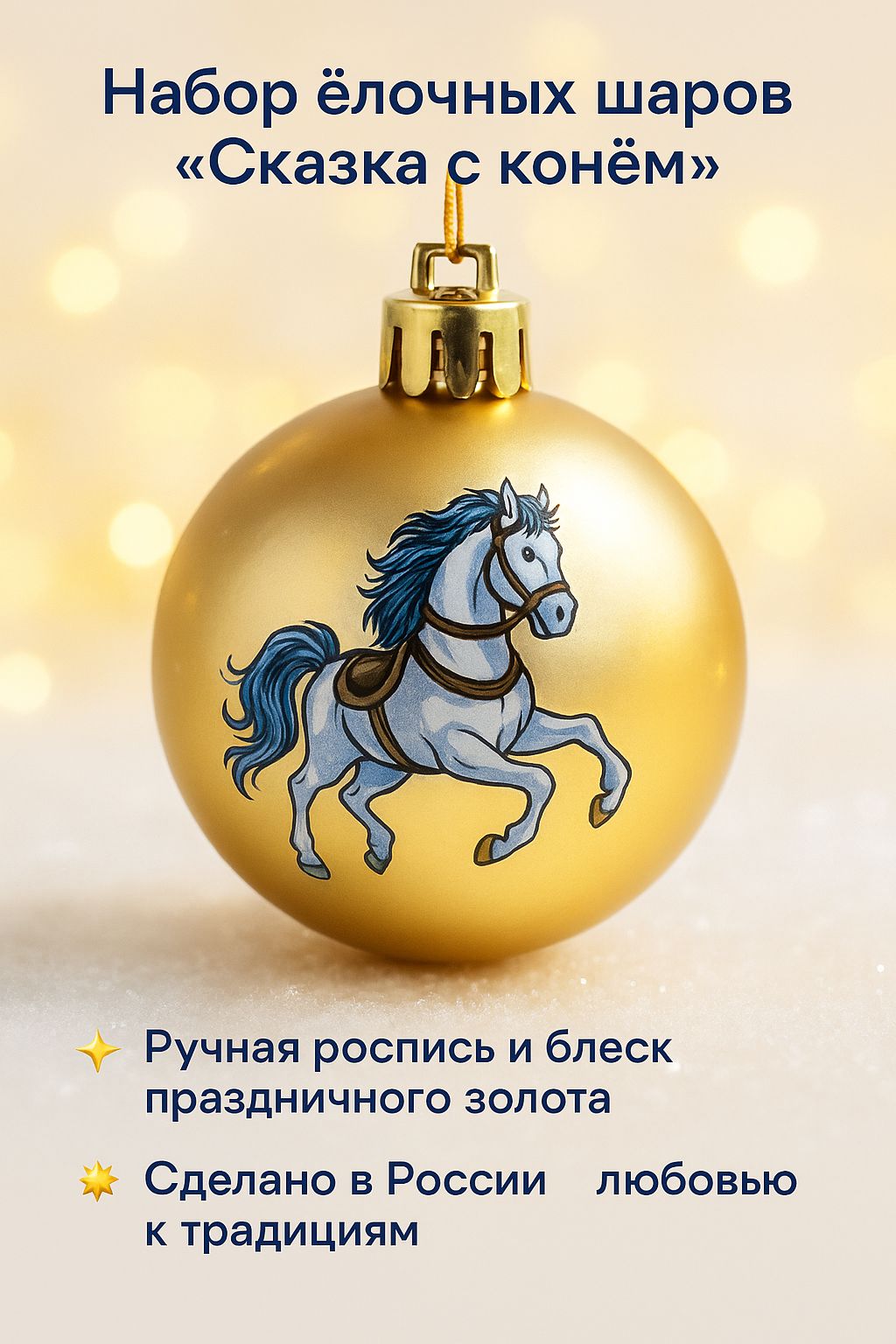 Елочныеукрашения4.5смШарзолотой6шт.