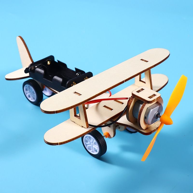Комплектдлясамостоятельнойсборкипропеллерногосамолета-персонализированнаяобучающаяигрушкаSTEMдлядетей,забавныенаучныеподелки
