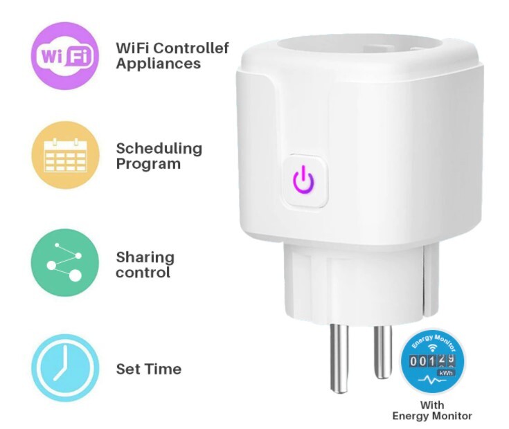 УмнаяWi-FiрозеткасголосовымуправлениемАлиса,16А