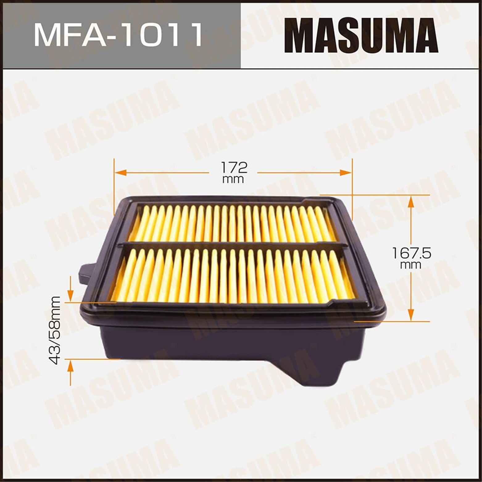ВоздушныйфильтрMASUMAдляHonda